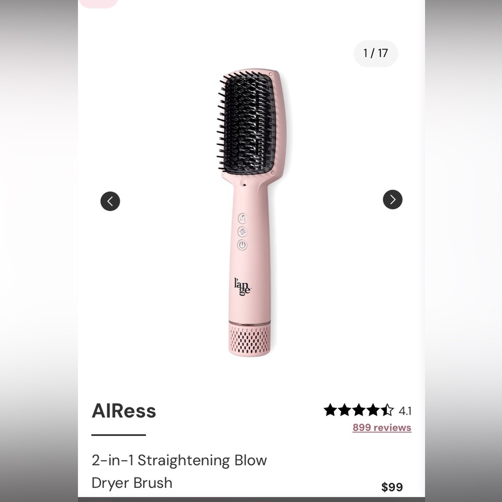 L’ange Airess Straightening Blow Dryer Brush